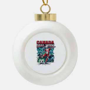 Canada Doel Modus Skelet Striker Naties Dynamisch Keramische Bal Ornament