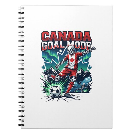 Canada Doel Modus Skelet Striker Naties Dynamisch Notitieboek (Voorkant)