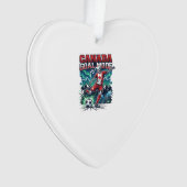 Canada Doel Modus Skelet Striker Naties Dynamisch  Ornament (voorkant)