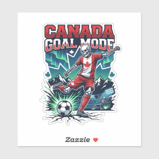 Canada Doel Modus Skelet Striker Naties Dynamisch Sticker (Vel)