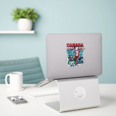Canada Doel Modus Skelet Striker Naties Dynamisch Sticker (Laptop op bureau)