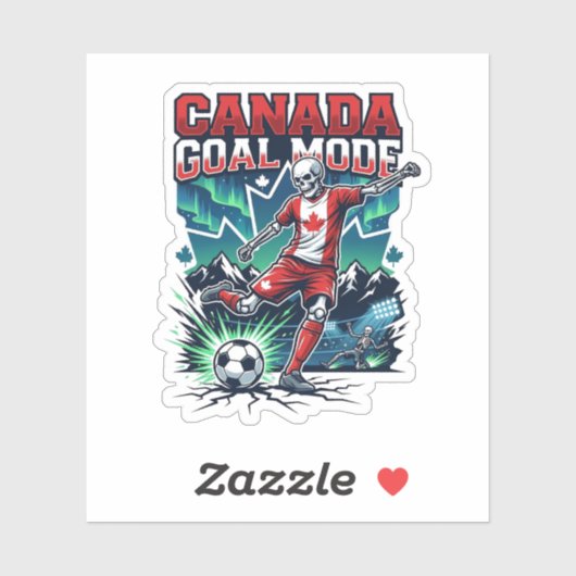 Canada Doel Modus Skelet Striker Naties Dynamisch Sticker (Vel)