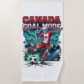 Canada Doel Modus Skelet Striker Naties Dynamisch Strandlaken (Voorkant)
