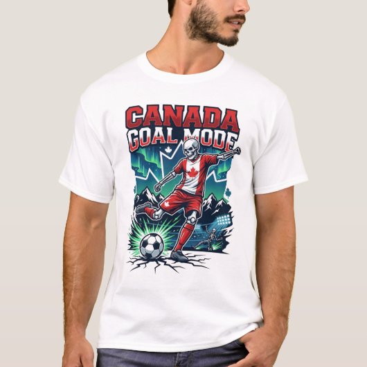 Canada Doel Modus Skelet Striker Naties Dynamisch T-shirt (Voorkant)