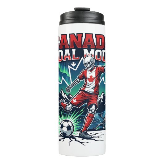 Canada Doel Modus Skelet Striker Naties Dynamisch  Thermosbeker (Voorkant)
