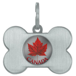 Canada Dog Label Custom Canada Pet Tag Souvenirs Huisdieren Naamplaatje
