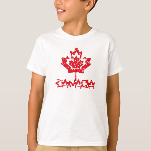 CANADA double RAIN EARTH MAPLE BY MASANSER PIXELAT T-shirt (Voorkant)