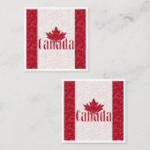 Canada, douchegordijn vierkante visitekaartje (Voorkant / Achterkant)