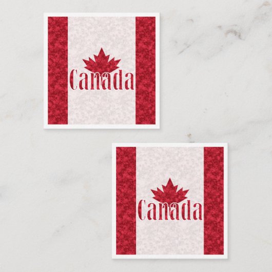 Canada, douchegordijn vierkante visitekaartje (Voorkant / Achterkant)