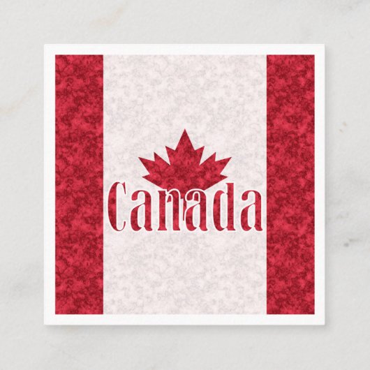 Canada, douchegordijn vierkante visitekaartje (Achterkant)