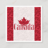 Canada, douchegordijn vierkante visitekaartje (Voorkant)