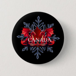 CANADA-DRAKEN RONDE BUTTON 5,7 CM