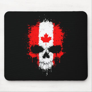 Canada Dripping Splatter Skull Muismat