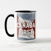 Canada eerst. Bericht van de Conservatieve Partij  Mok (Links)