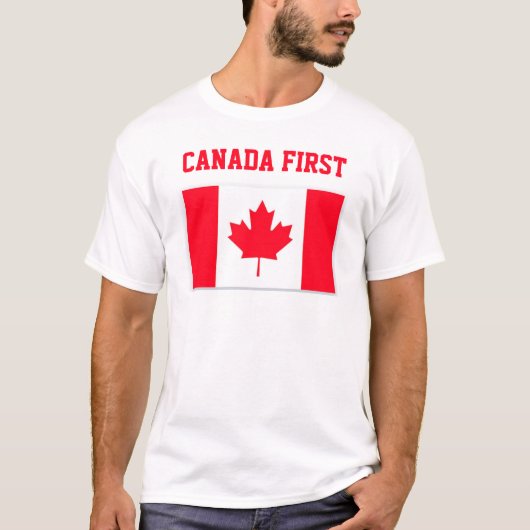 Canada eerst. Conservatief Canada. T-shirt (Voorkant)