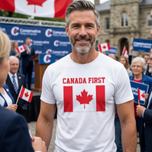 Canada eerst. Conservatief Canada. T-shirt