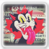 CANADA EERST MANDATE VRIJHEID STICKER (Voorkant)