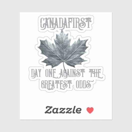 CANADA EERSTE DAG STICKER (Vel)
