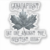 CANADA EERSTE DAG STICKER (Voorkant)