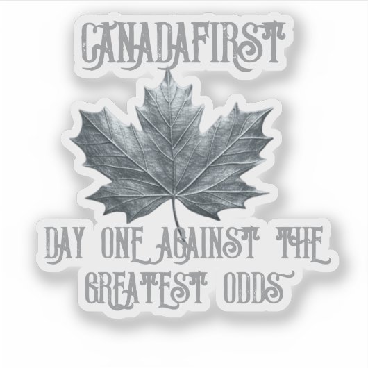 CANADA EERSTE DAG STICKER (Voorkant)