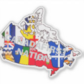 CANADA EERSTE NATIE STICKER (Voorkant)