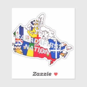 CANADA EERSTE NATIE STICKER