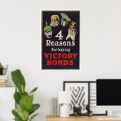 Canada Eerste Wereldoorlog Propagandaposter Victor Poster (Thuiskantoor)