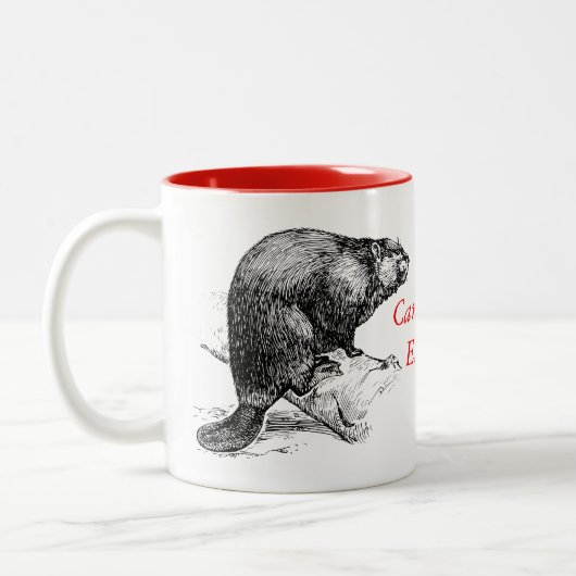 Canada Eh? Beaver Coffee tea cup mok (Links)