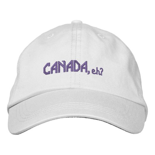 CANADA, eh? Embroidered Look  Geborduurde Pet (Voorkant)