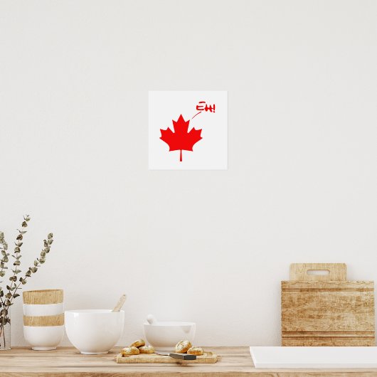 Canada Eh. Funny Canadian Pride Poster (Keuken)