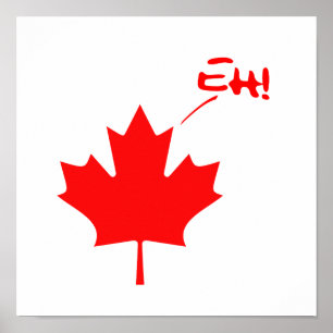 Canada Eh. Funny Canadian Pride Poster