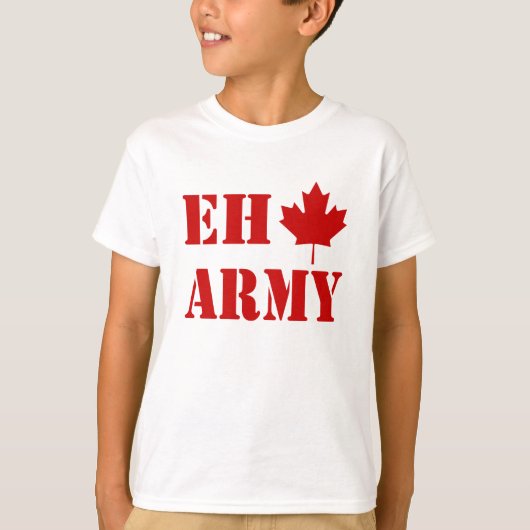 Canada Eh Leger T-shirt (Voorkant)