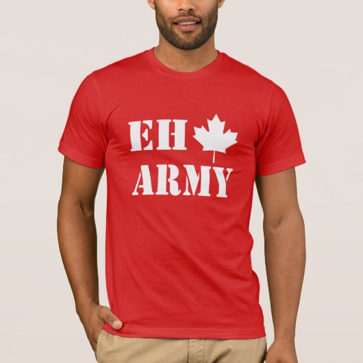 Canada Eh Leger T-shirt (Voorkant)