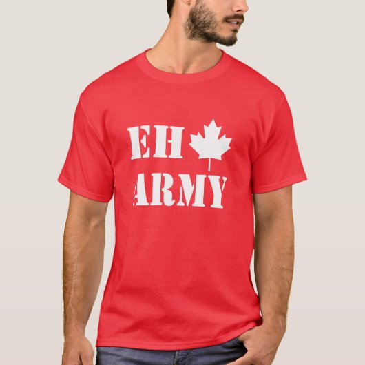 Canada Eh Leger T-shirt (Voorkant)