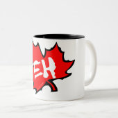 Canada Eh Tweekleurige Koffiemok (Voorkant rechts)