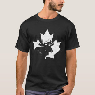 Canada Eland Esdoornblad Trots Vintage Canadese Vl T-shirt