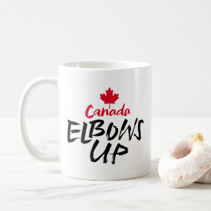 CANADA Ellebogen omhoog rode esdoorn is niet te ko Koffiemok