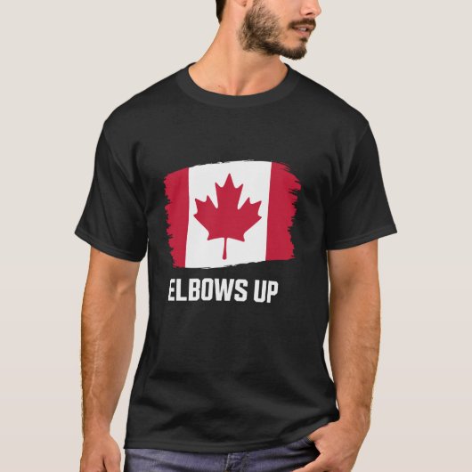 Canada ellebogen omhoog t-shirt (Voorkant)