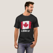 Canada ellebogen omhoog t-shirt (Voorkant volledig)