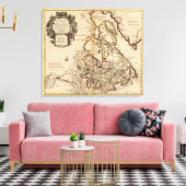 Canada en de Verenigde Staten 2 Canvas Afdruk (Insitu (Woonkamer))