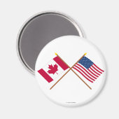 Canada en de Verenigde Staten van Amerika Magneet (Voorkant / Achterkant)
