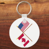 Canada en de Verenigde Staten van Amerika Sleutelhanger (Voorkant)
