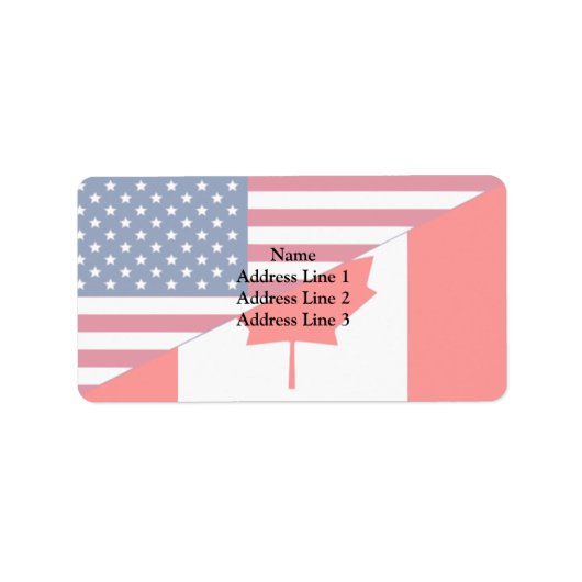 Canada en de VS, hybriden Etiket (Voorkant)