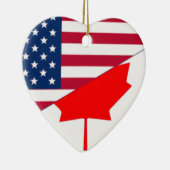 Canada en de VS, hybriden Keramisch Ornament (Rechts)
