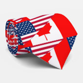 Canada en de VS, hybriden Stropdas (Opgerold)