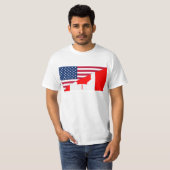 Canada en de VS, hybriden T-shirt (Voorkant volledig)