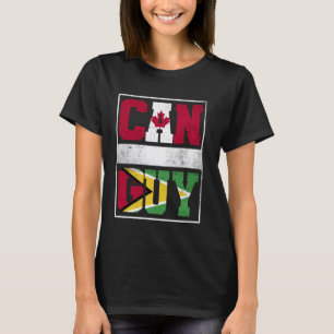 Canada en Guyana Mix Erfgoed Canadees Guyanese R T-shirt