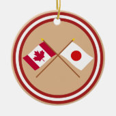 Canada en Japan kruipers Keramisch Ornament (Voorkant)
