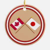 Canada en Japan kruipers Keramisch Ornament (Achterkant)