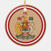 Canada en Newfoundland Crossed Flags Keramisch Ornament (Achterkant)